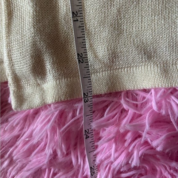 Sag Harbor Petite sz Medium cream double layered tunic sweater (see description) - Picture 7 of 7